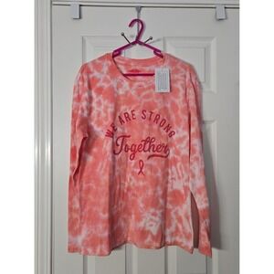 Breast Cancer Pink Ribon Awareness New Long Sleeve Tshirt Size Medium‎